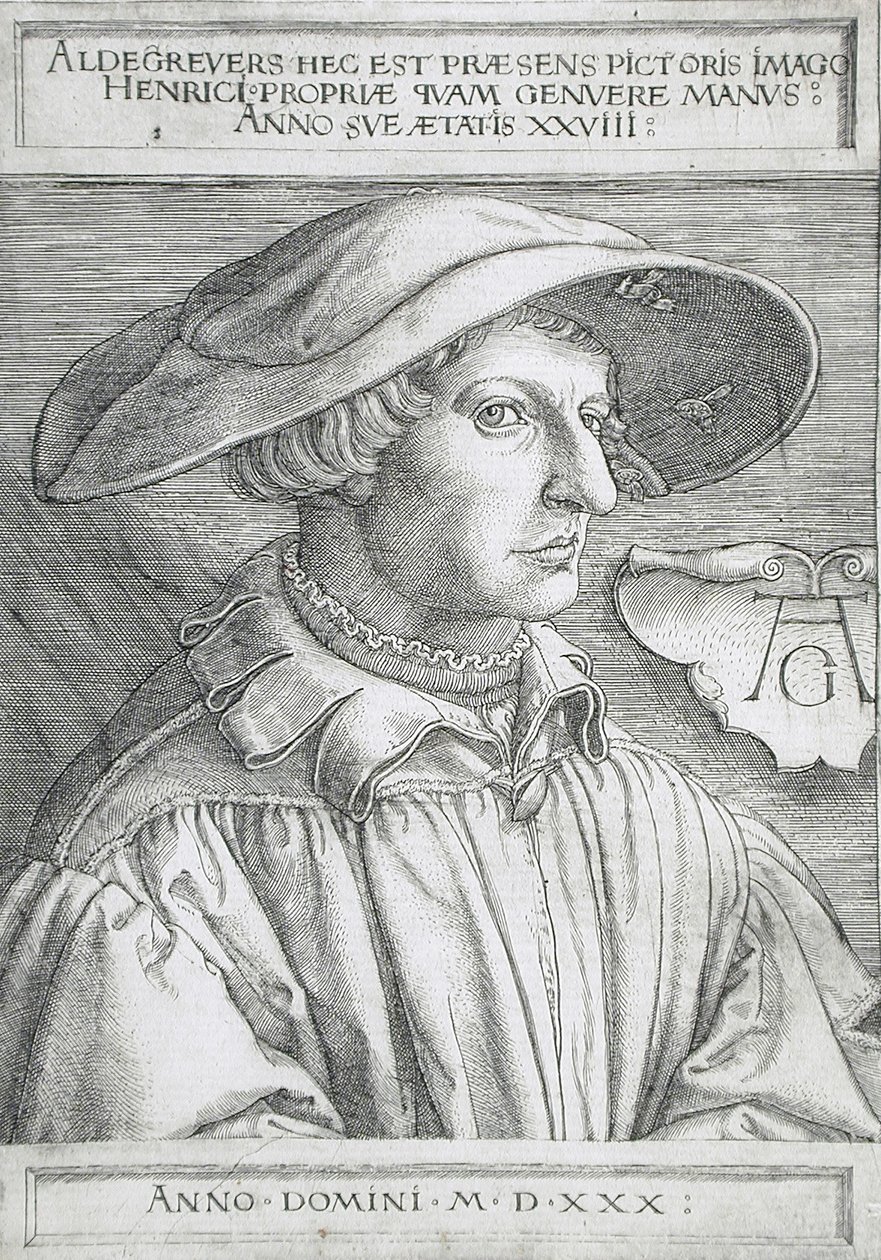 Selbstporträt von Heinrich Aldegrever