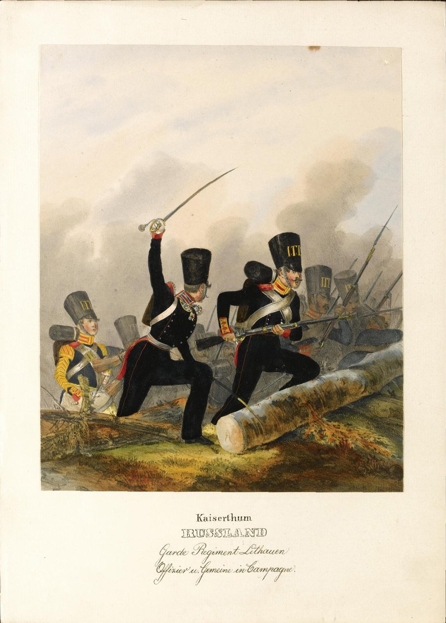 Das litauische Leibgarderegiment, ca. 1838 von Heinrich Ambros Eckert
