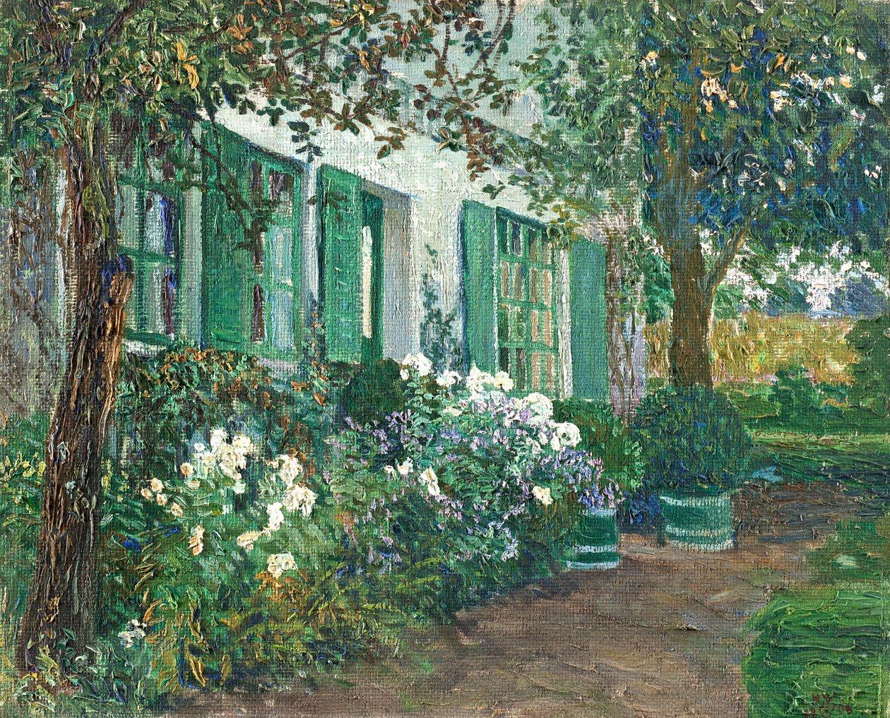 Weiße Phlox von Heinrich Johann Vogeler