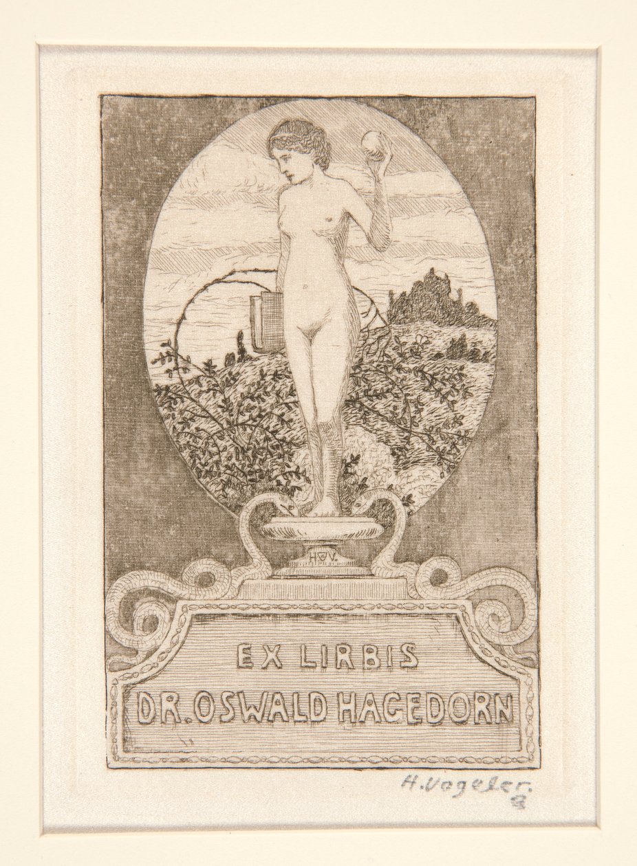 Exlibris von Heinrich Vogeler