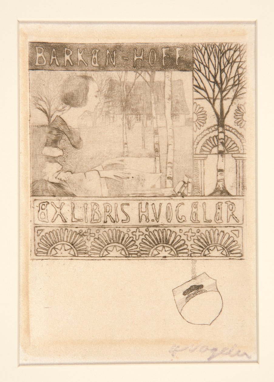 Exlibris von Heinrich Vogeler