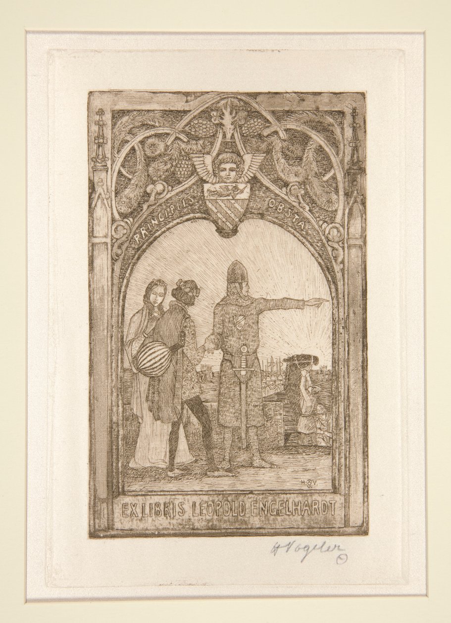 Exlibris von Heinrich Vogeler