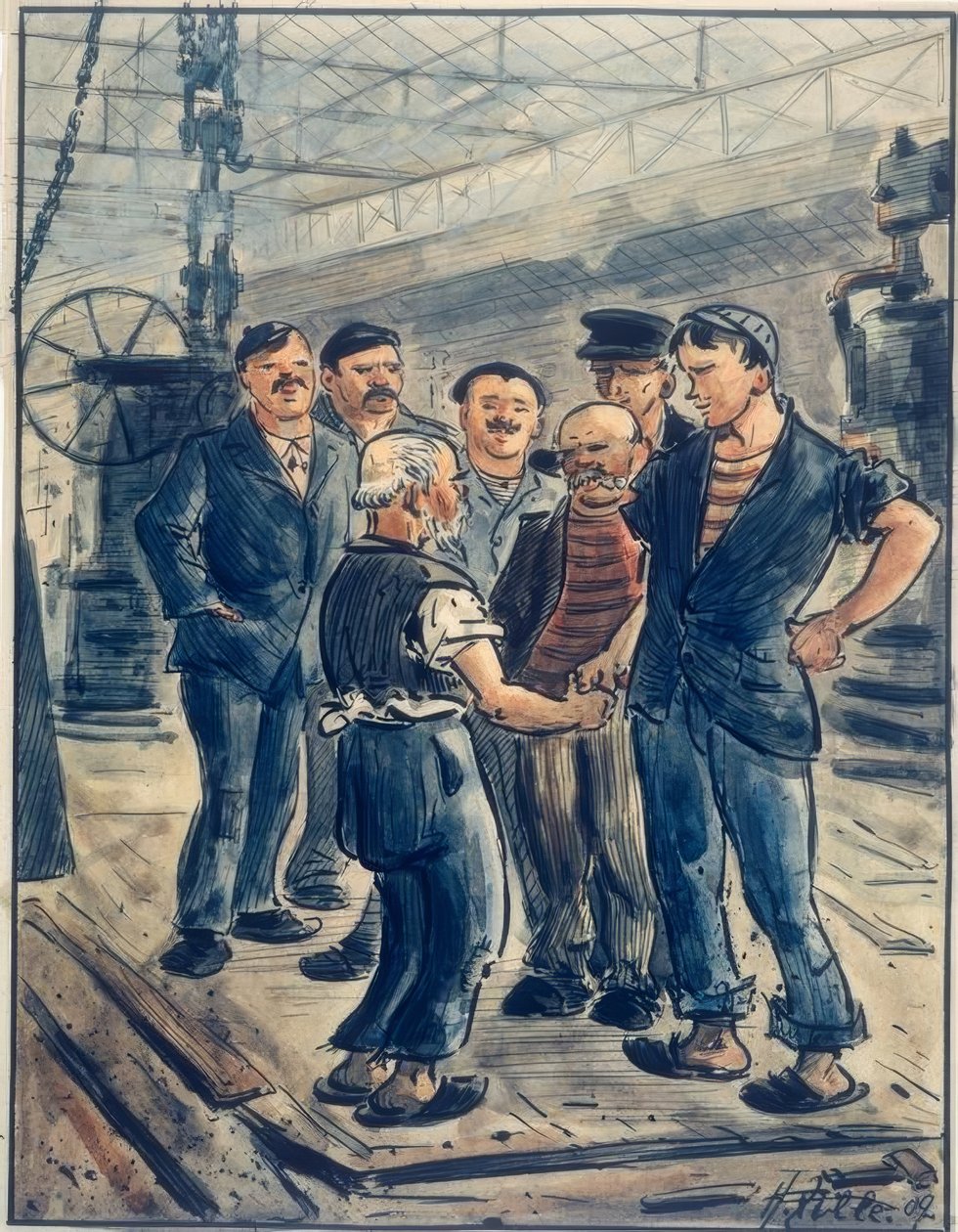 Das Jubiläum I von Heinrich Zille