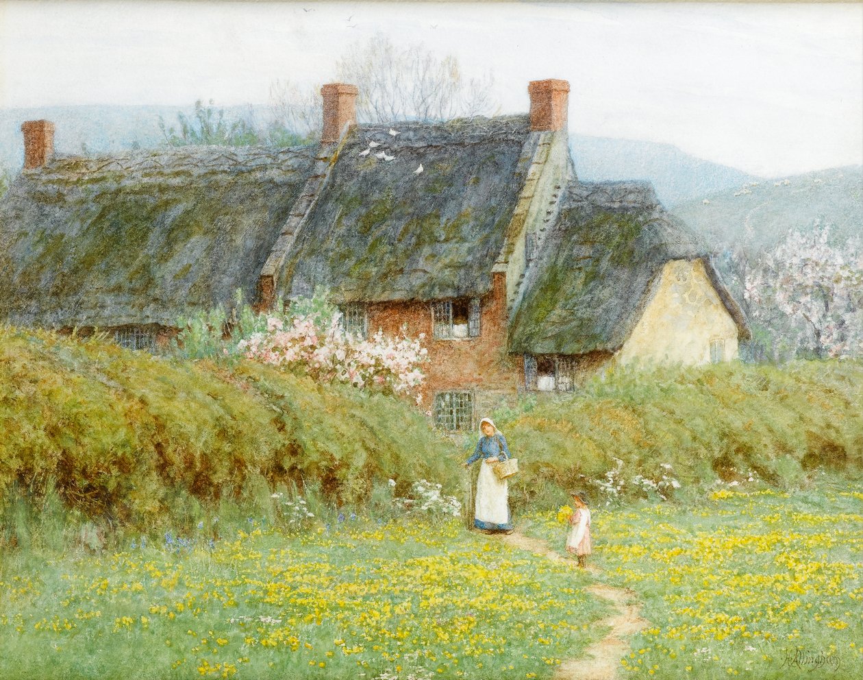 Butterblumen, in der Nähe von Bridport, Dorset von Helen Allingham