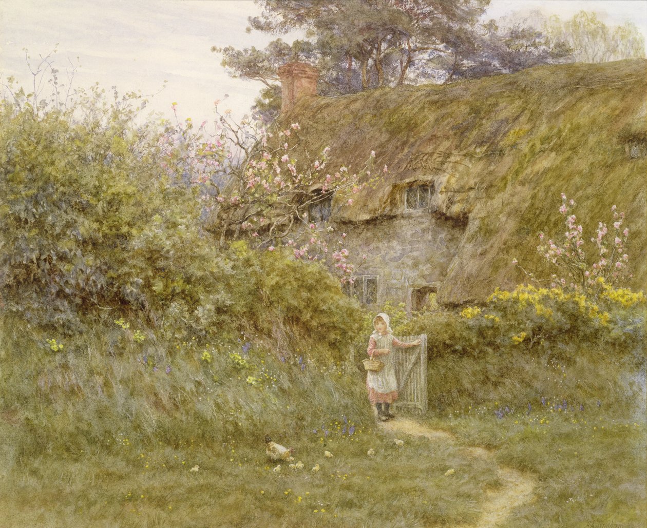 Frühling von Helen Allingham
