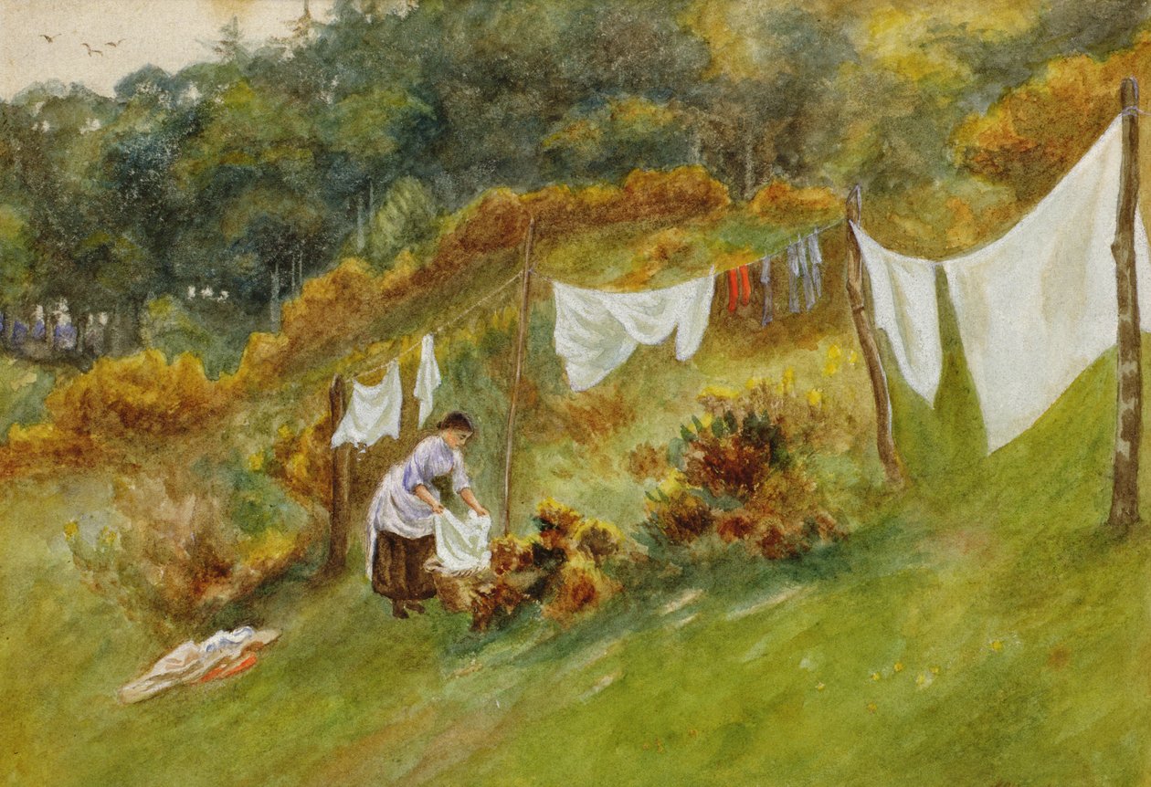 Waschtag von Helen Allingham