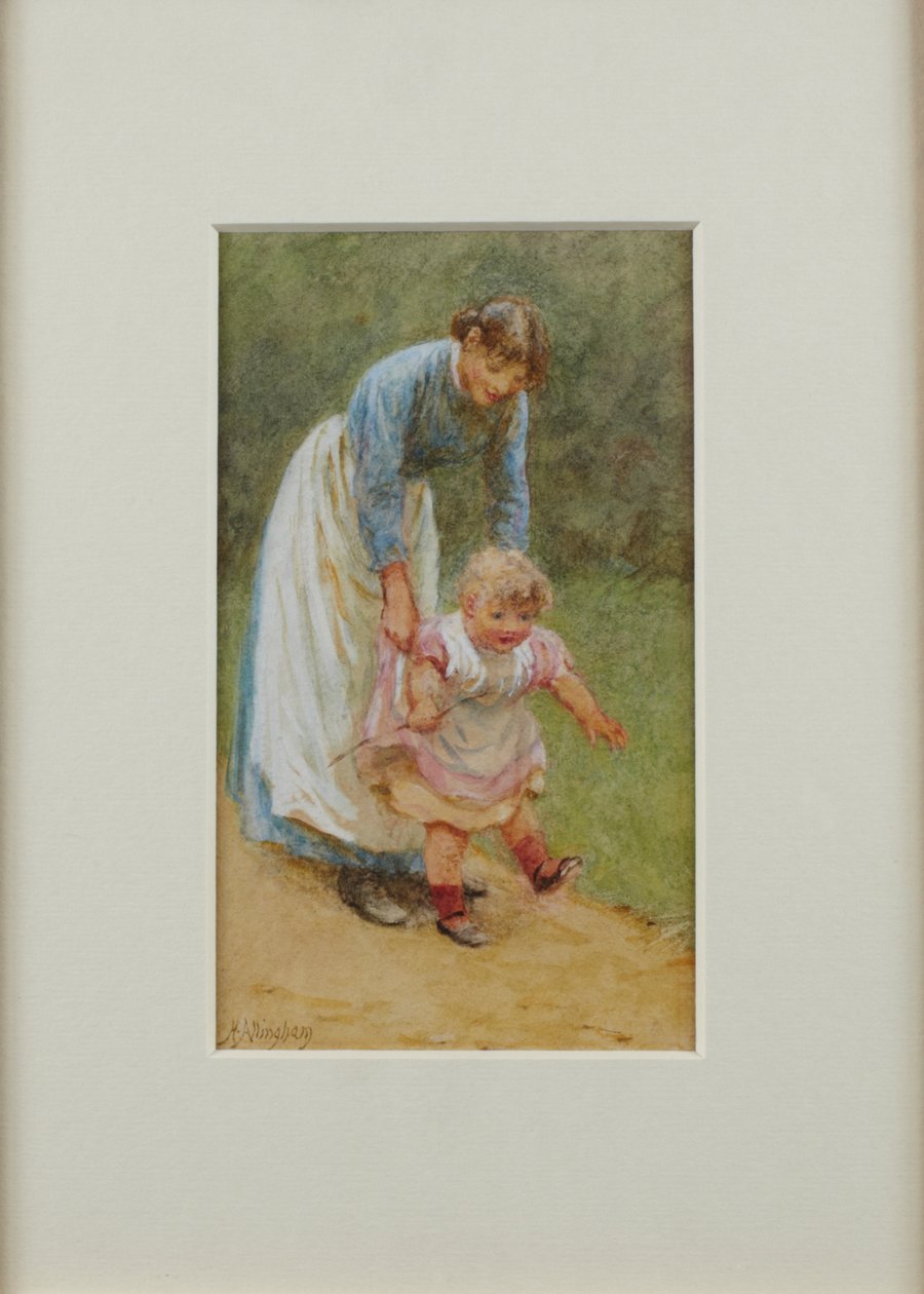 Henry mit Krankenschwester, 1884 von Helen Allingham