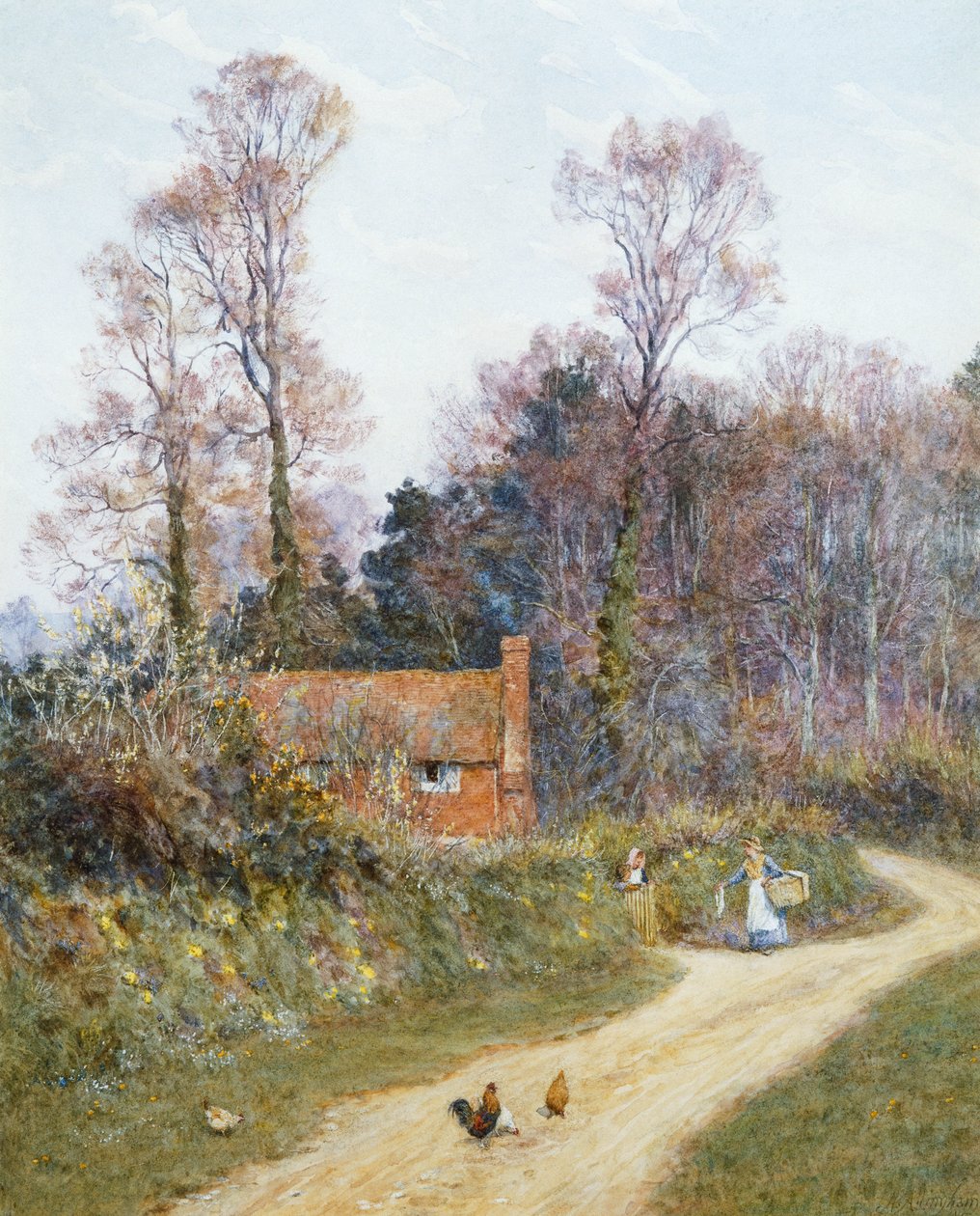 In einer Gasse in Witley von Helen Allingham