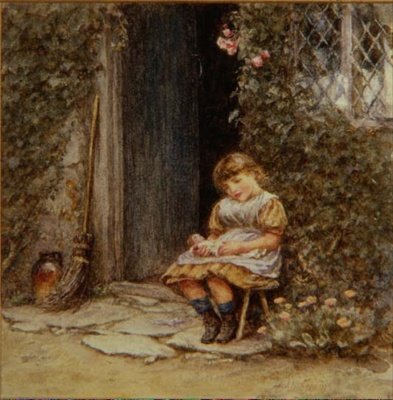 Die Lieblingspuppe von Helen Allingham
