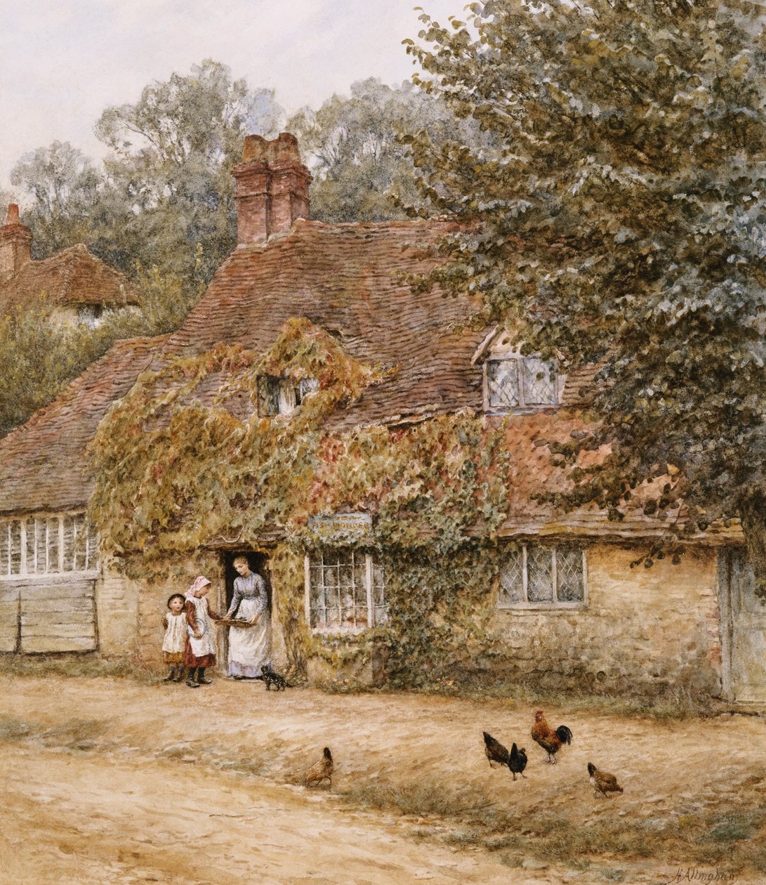 Der alte Fischladen, Haslemere von Helen Allingham