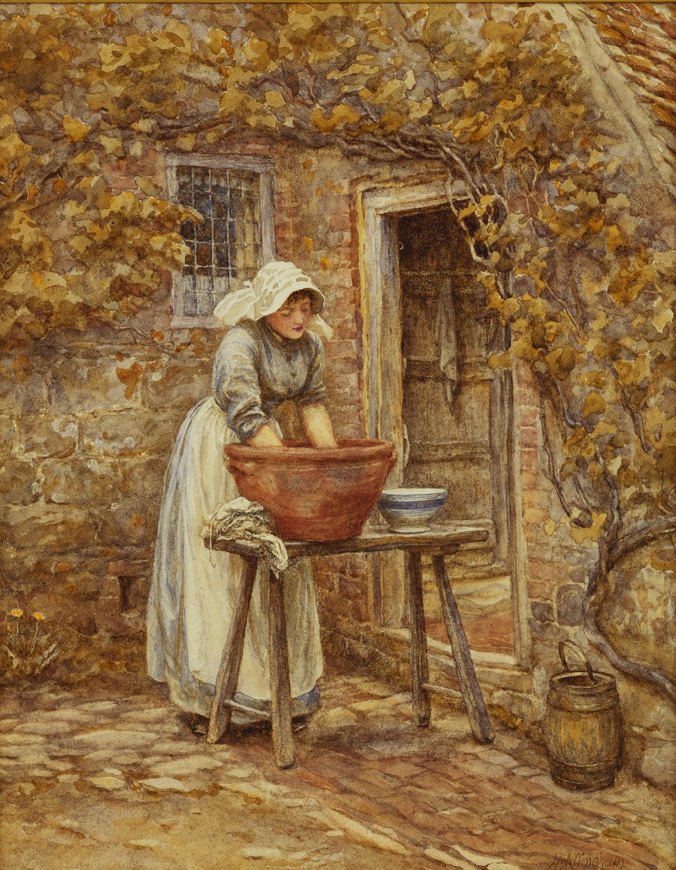 Waschtag von Helen Allingham