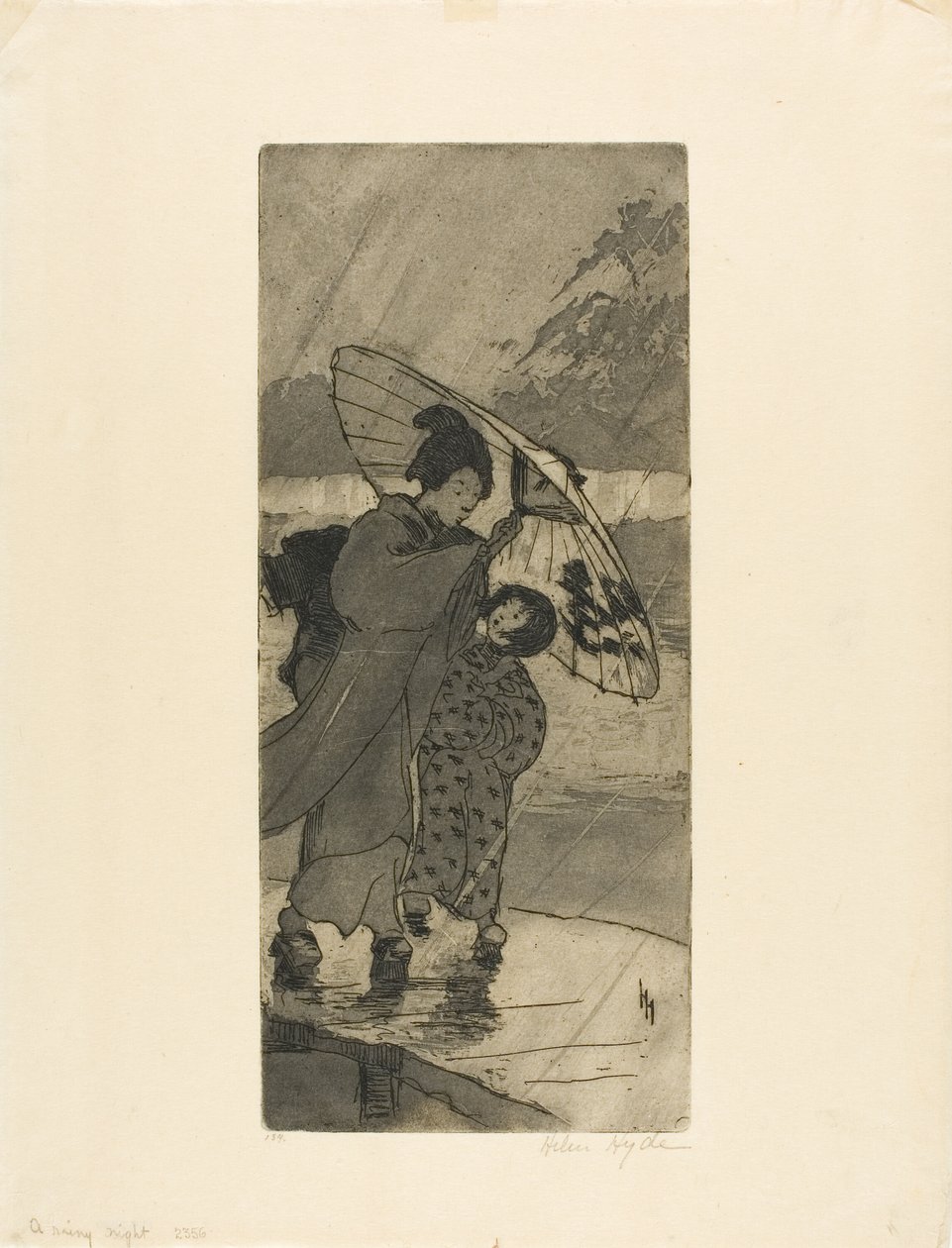 Eine regnerische Nacht von Helen Hyde