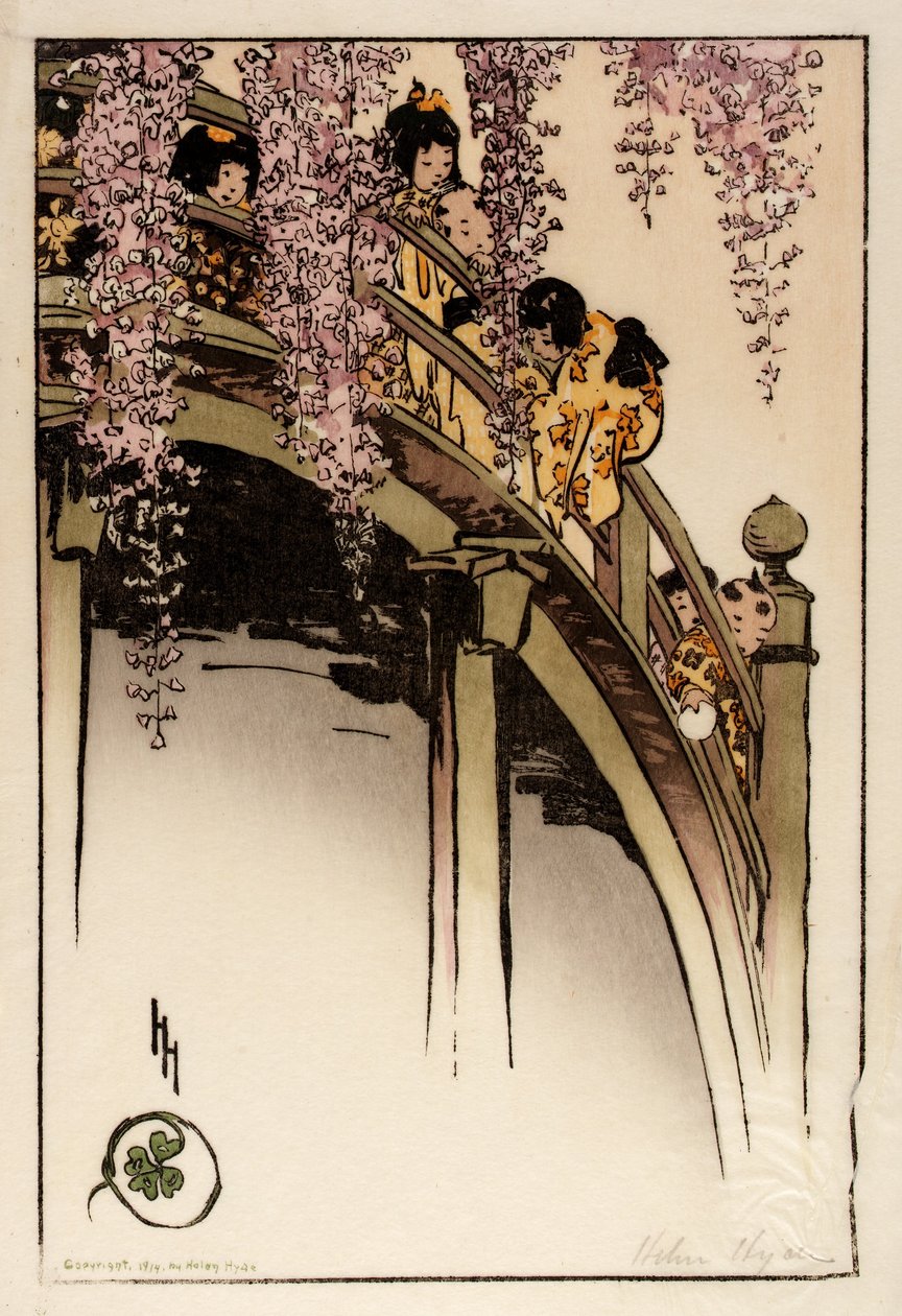 Mondbrücke in Kameido von Helen Hyde