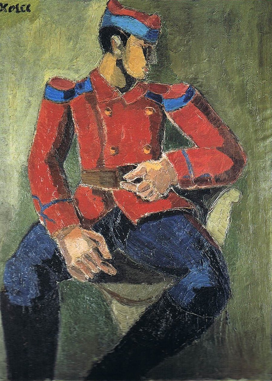 Sitzender Soldat von Helmut Kolle