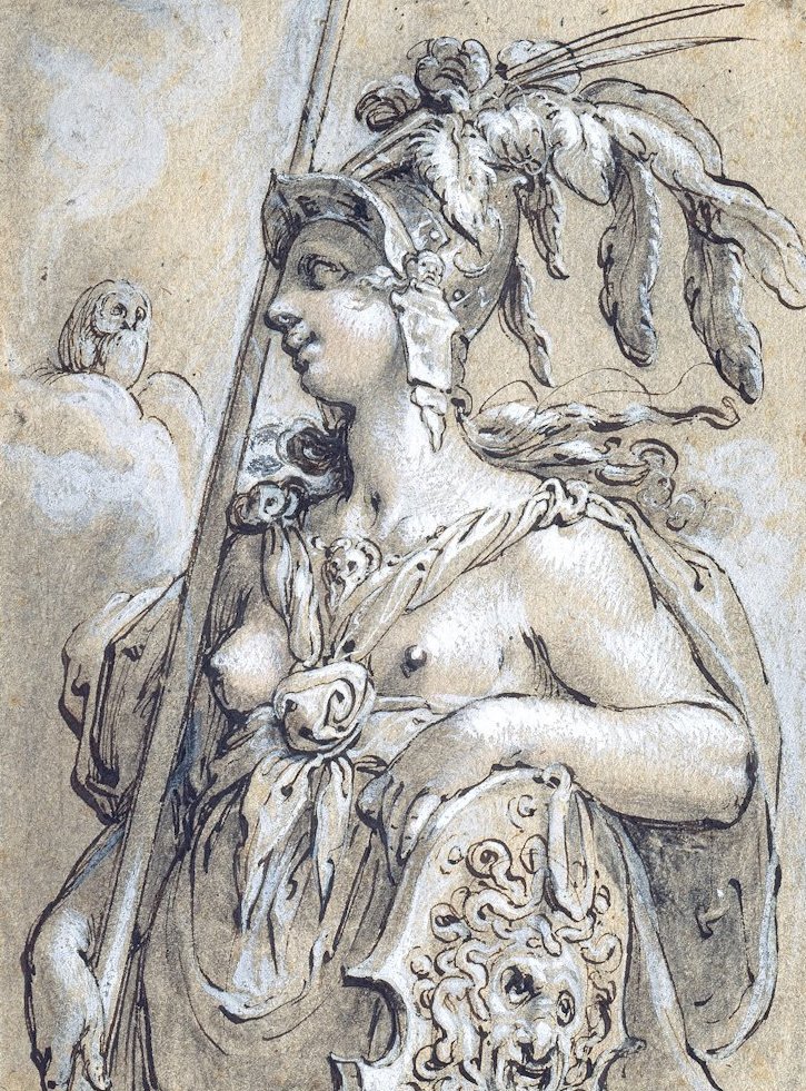 Minerva von Hendrik Goltzius