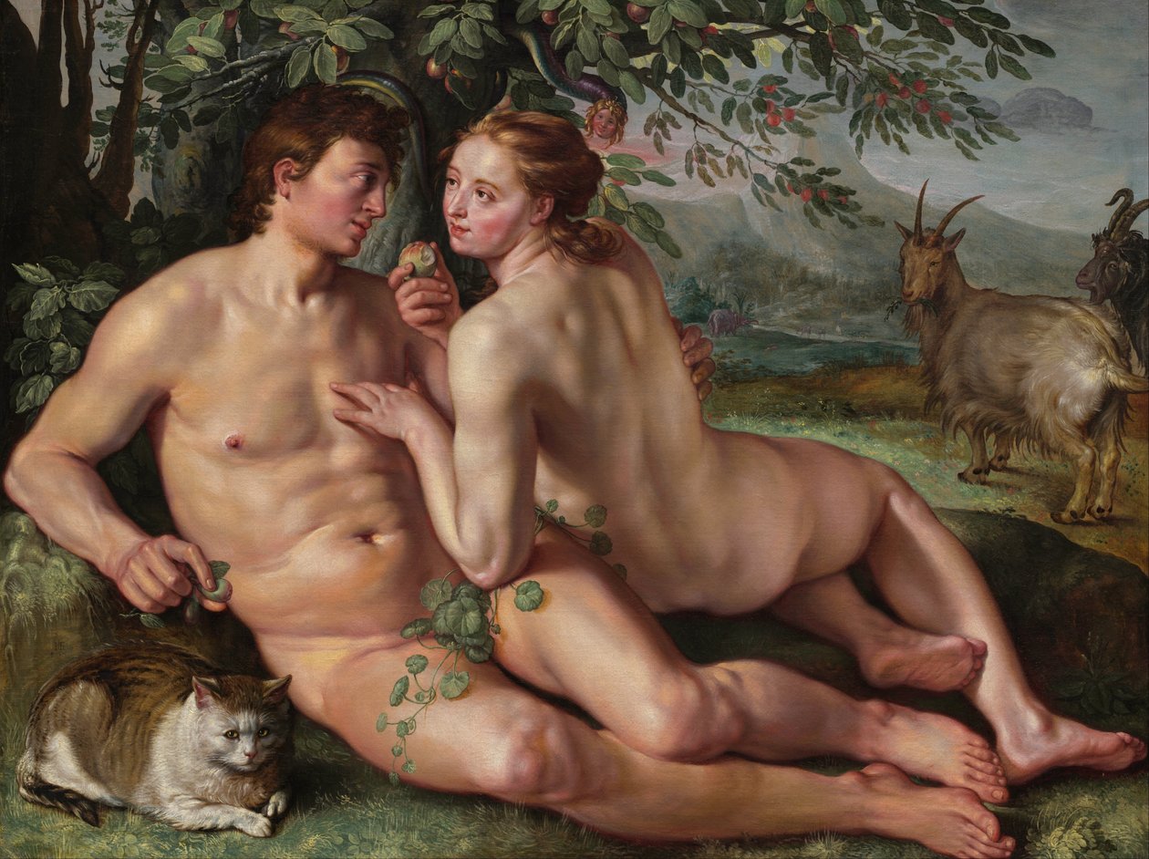 Der Sündenfall von Hendrik Goltzius