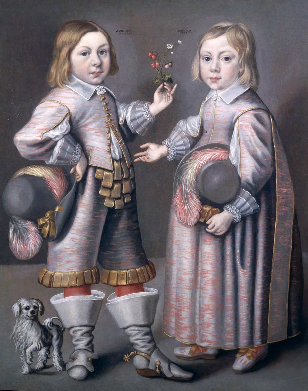 Porträt von zwei Kindern von Hendrick Munnichoven
