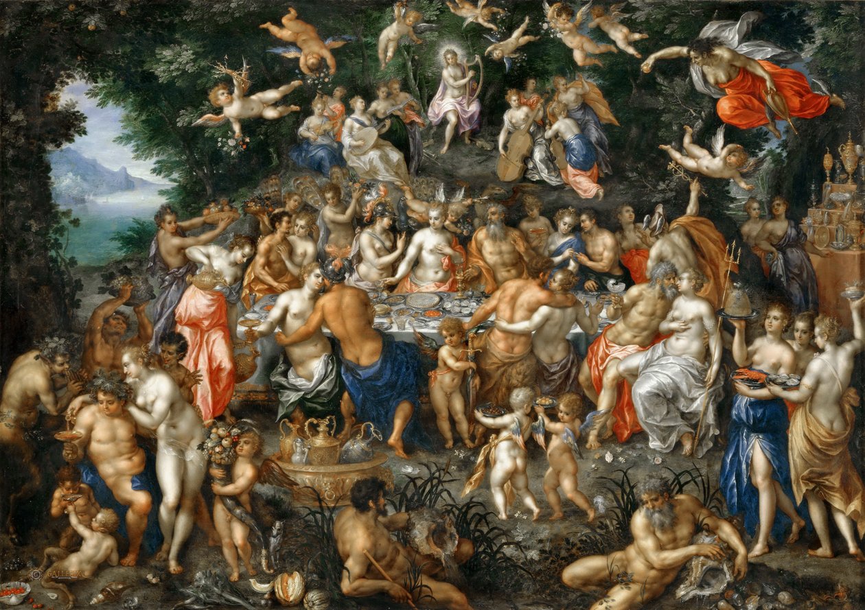 Die Hochzeit von Thetis und Peleus von Hendrick de Clerck