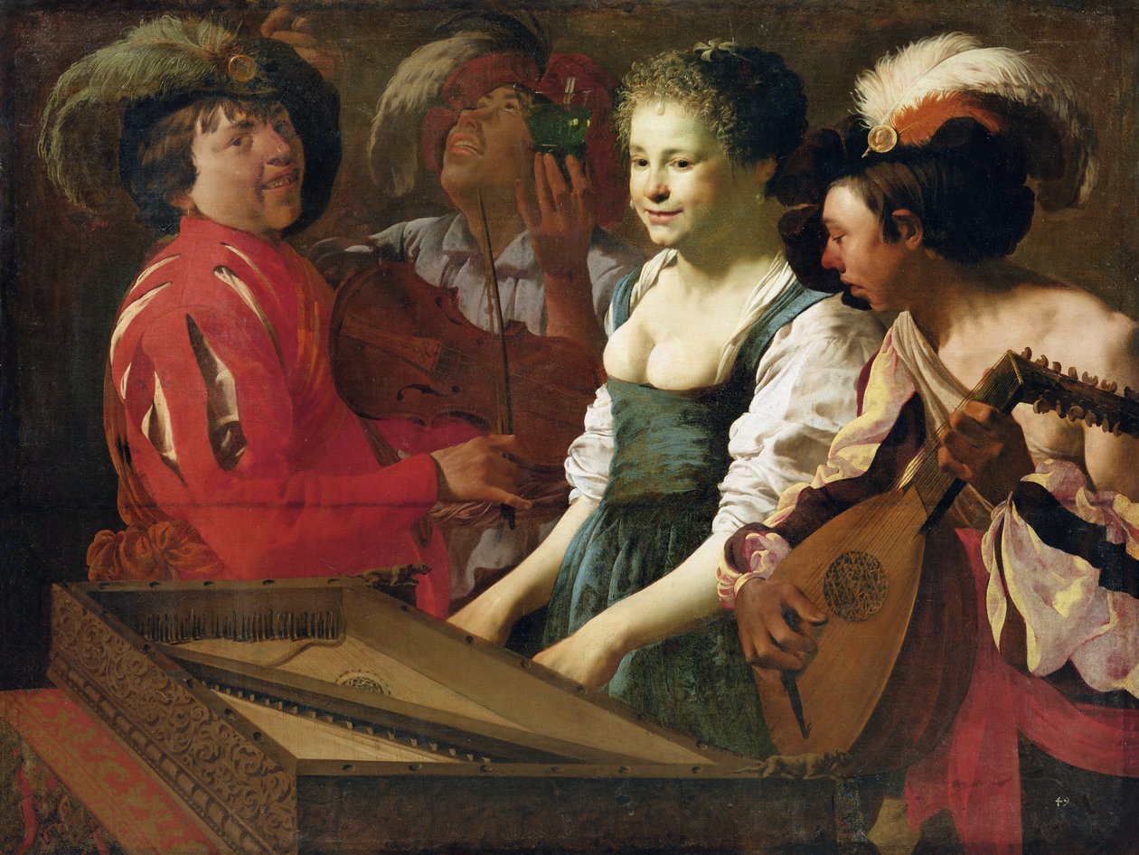 Konzert, 1626 von Hendrick ter Brugghen