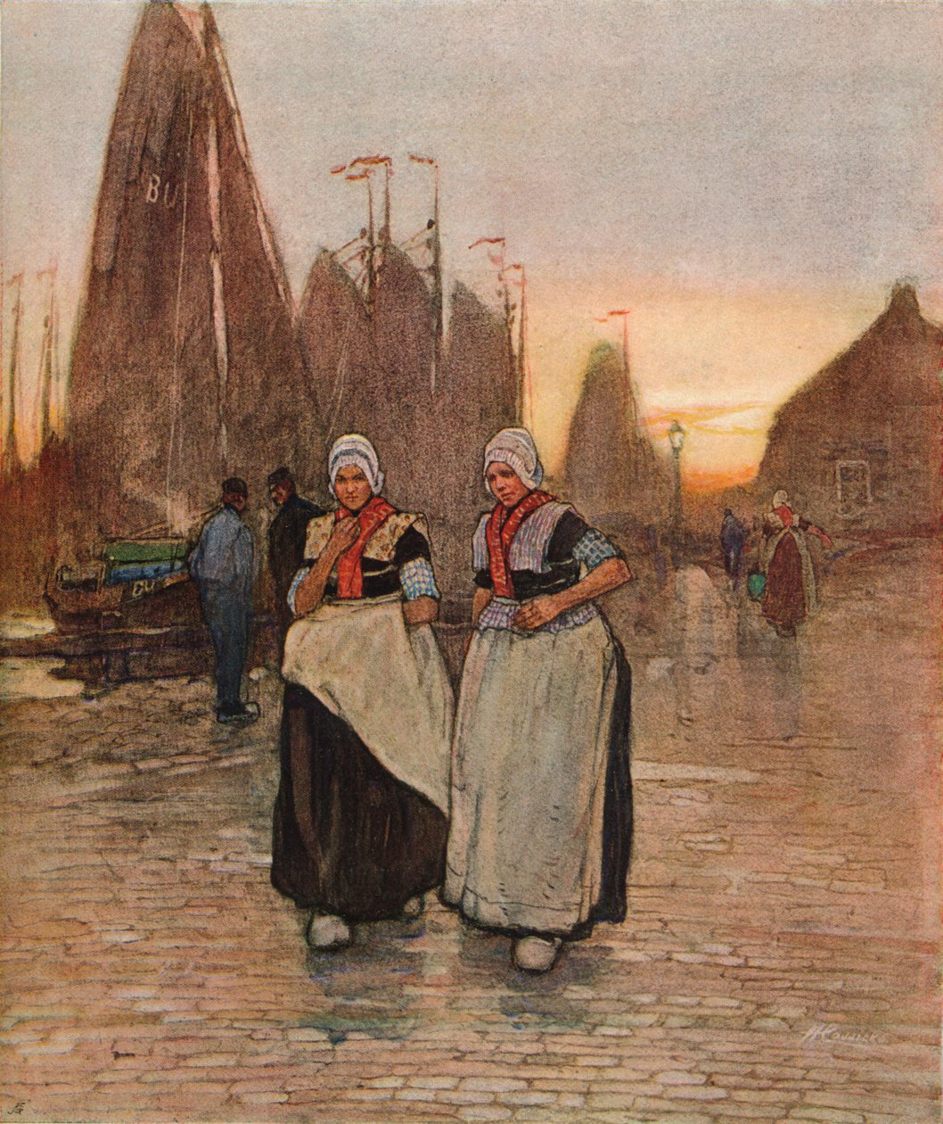 Am Kai, ca. 1902 von Hendrick Cassiers