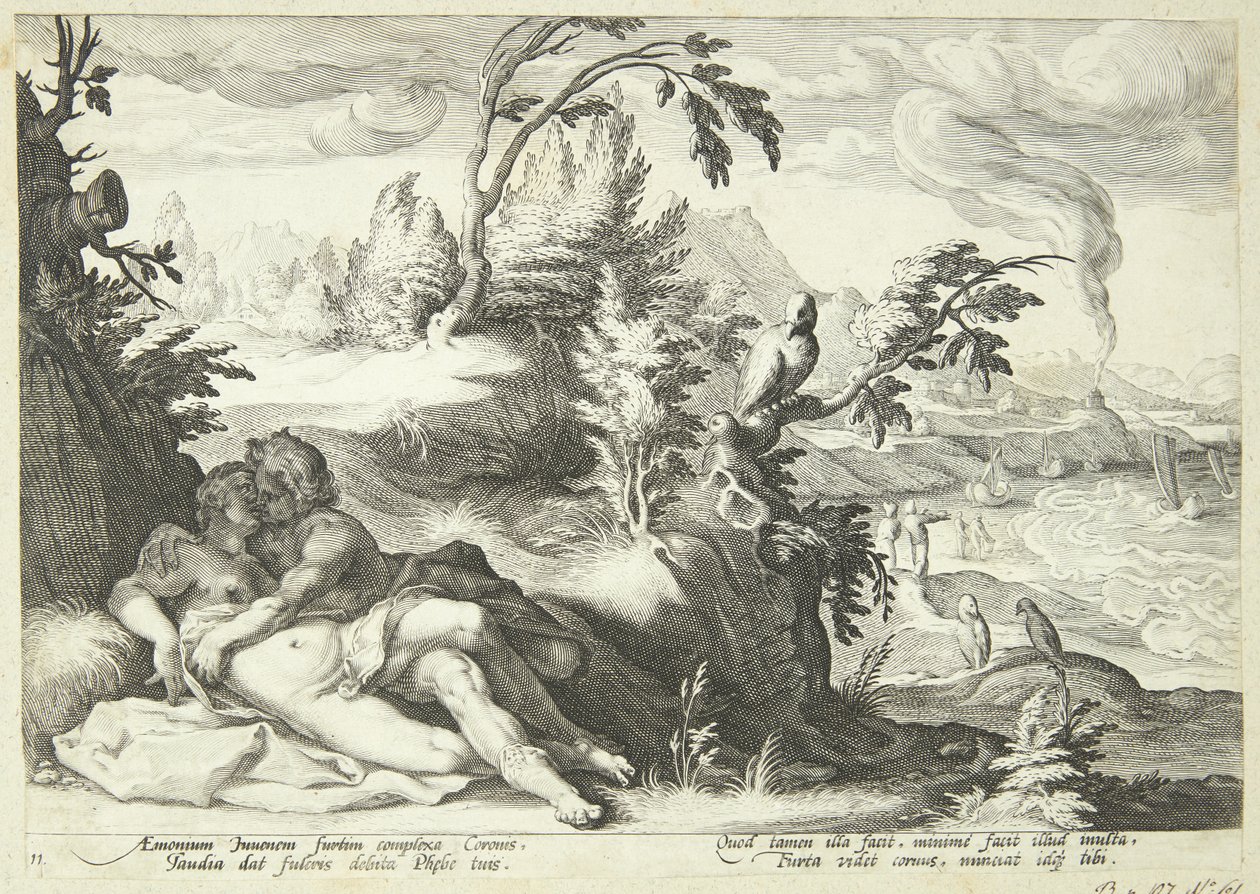 Apollon und Koronis von Hendrick Goltzius