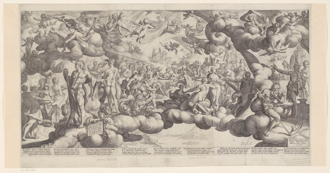 Hochzeit von Amor und Psyche von Hendrick Goltzius