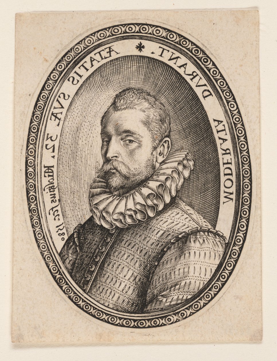 Büste eines Mannes nach links blickend von Hendrick Goltzius