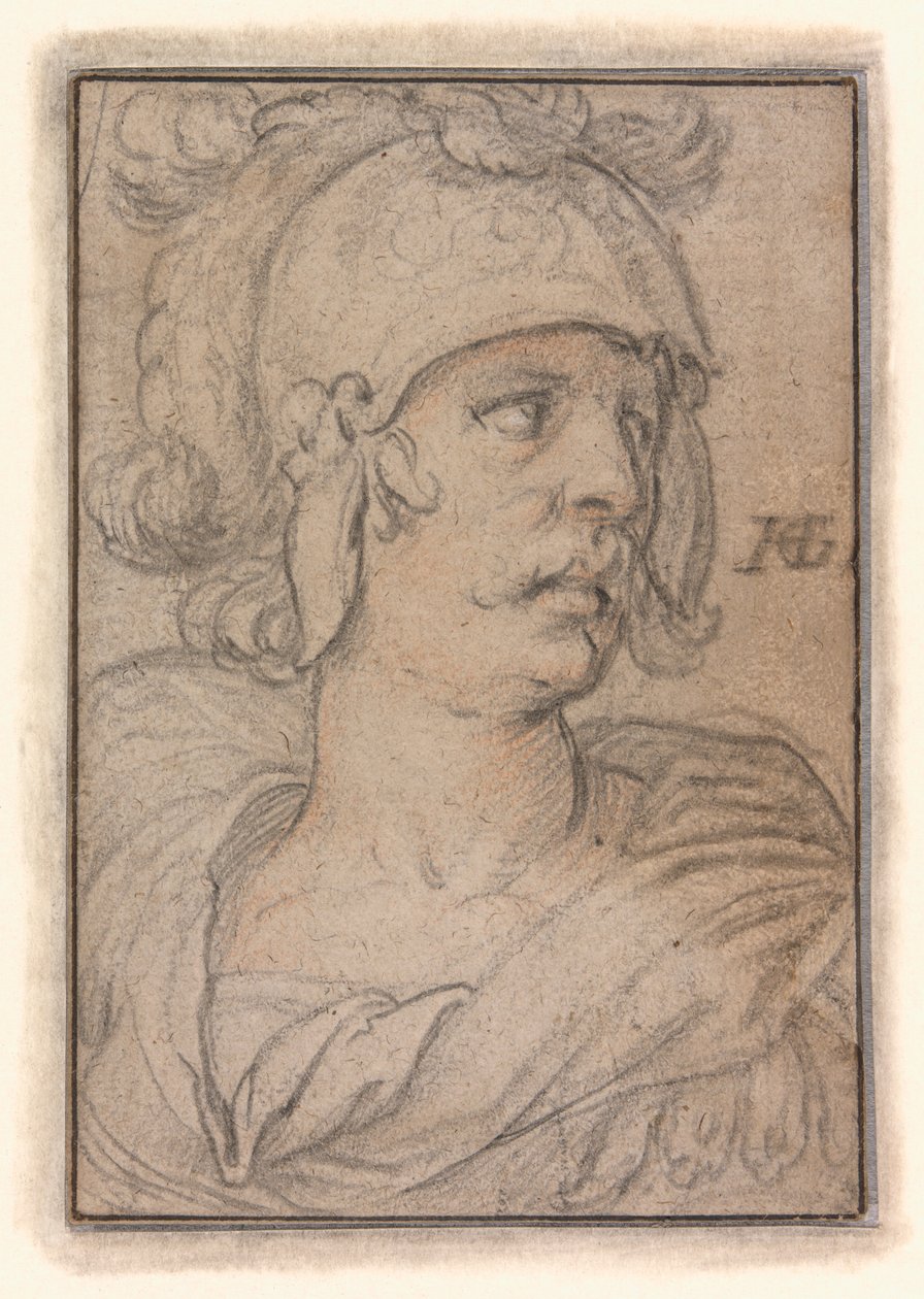 Büste eines Kriegers von Hendrick Goltzius