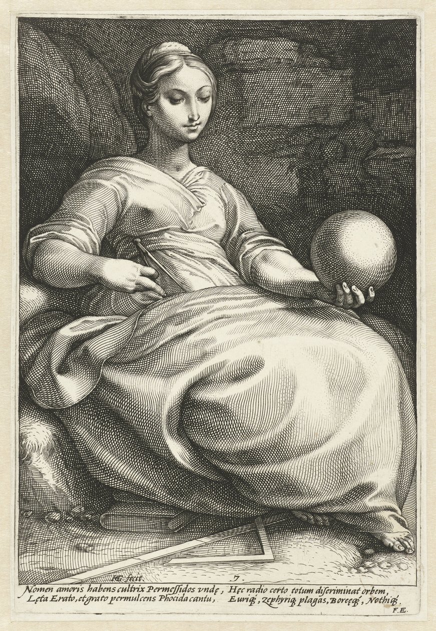 Erato von Hendrick Goltzius