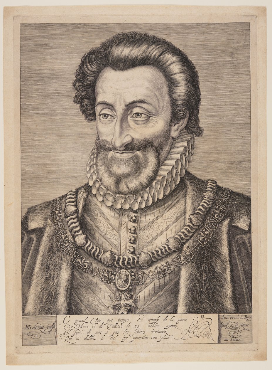 Heinrich IV. von Frankreich von Hendrick Goltzius