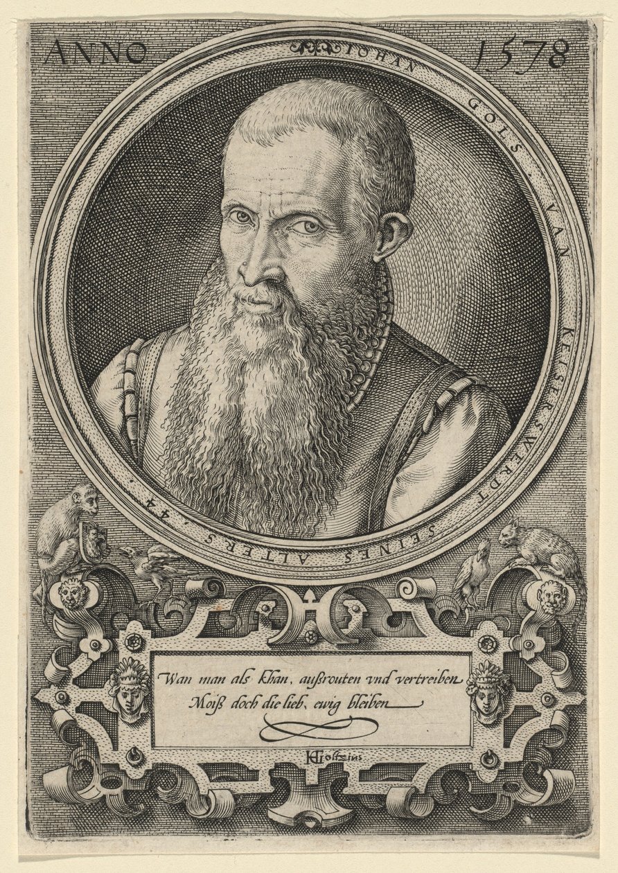 Johan Gols [Der Vater des Künstlers] von Hendrick Goltzius