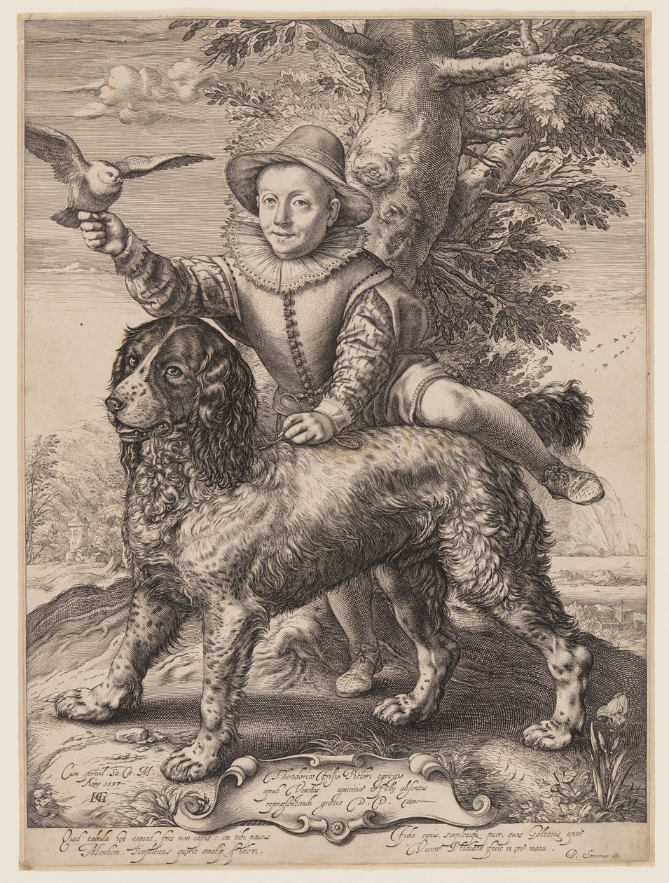 Porträt von Frederik de Vries von Hendrick Goltzius