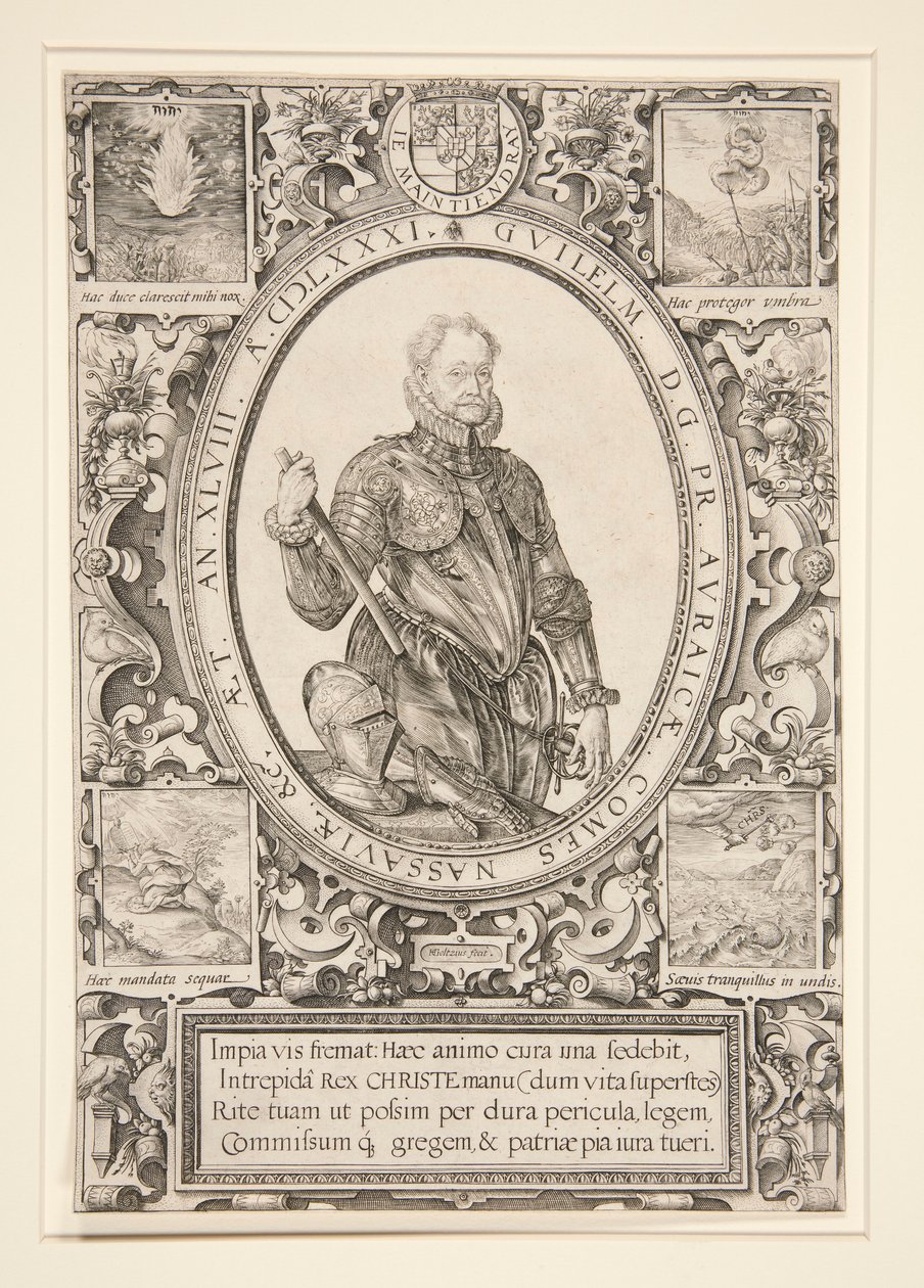 Porträt von Wilhelm von Oranien von Hendrick Goltzius