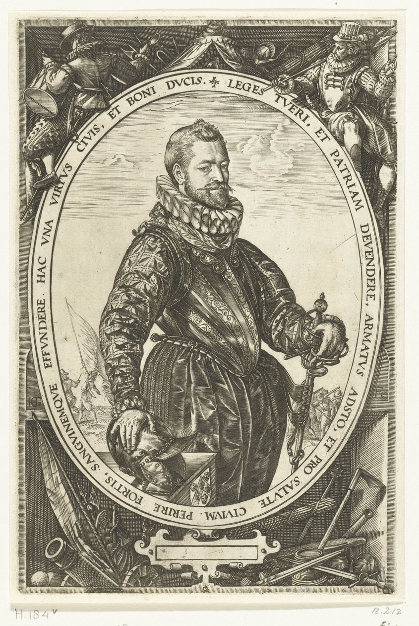 Porträt von Jacques de la Faille von Hendrick Goltzius