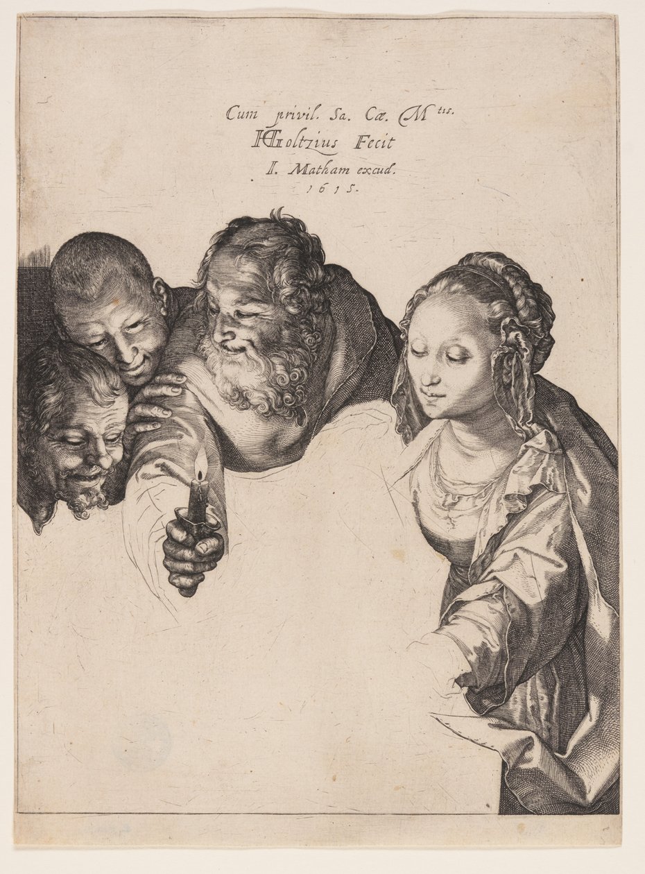 Die Anbetung der Hirten von Hendrick Goltzius