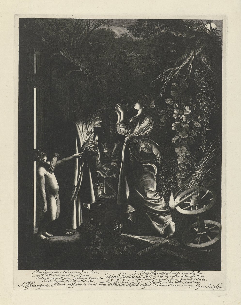 Verspottung der Ceres von Hendrick Goudt