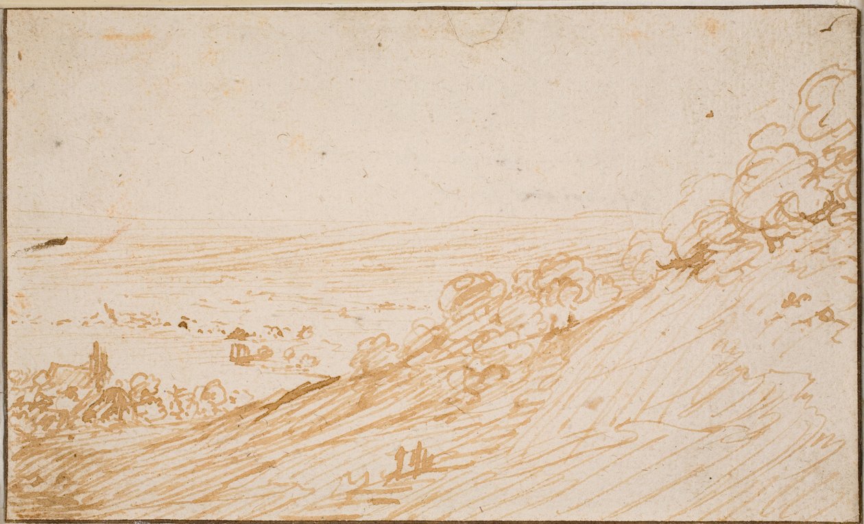 Landschaft mit Hang von Hendrick Goudt