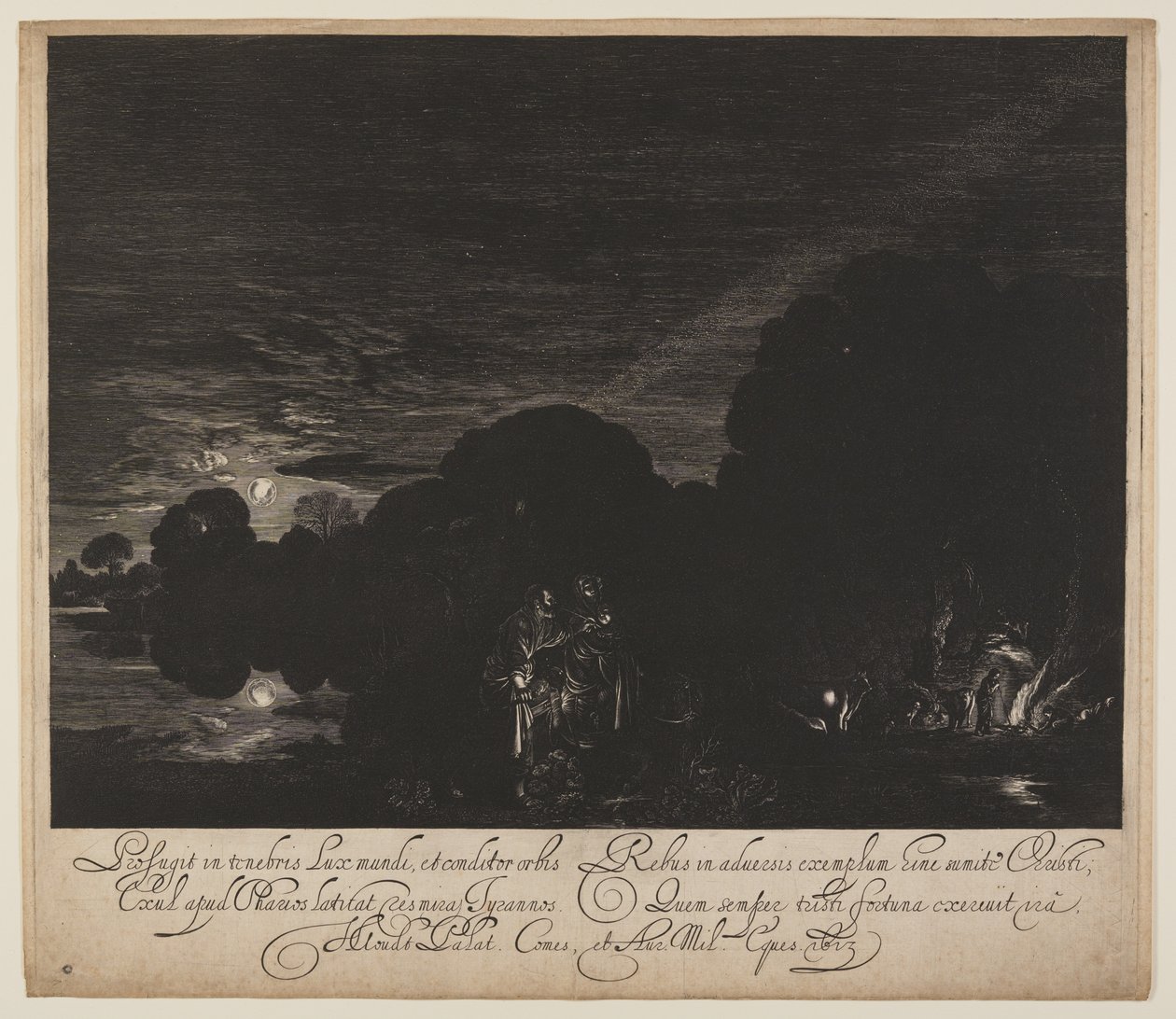 Die Flucht nach Ägypten von Hendrick von Goudt