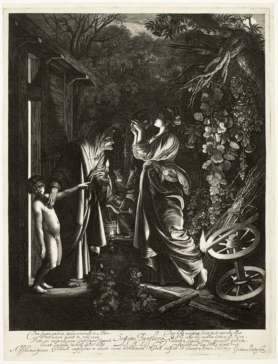 Die Verspottung der Ceres von Hendrick von Goudt
