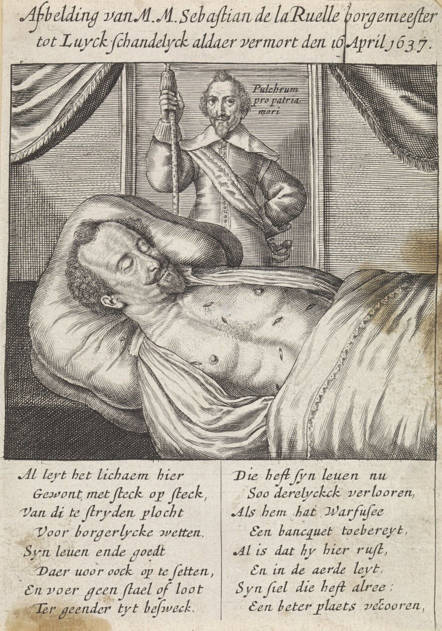 Tod von Sebastien de La Ruelle von Hendrik Noël Natalis