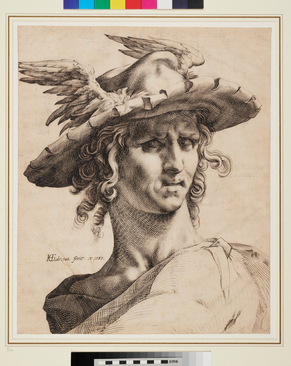 Kopf des Merkur von Hendrik Goltzius