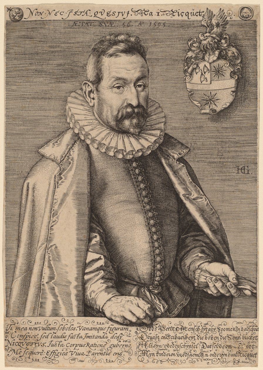 Jan Nicquet von Hendrik Goltzius
