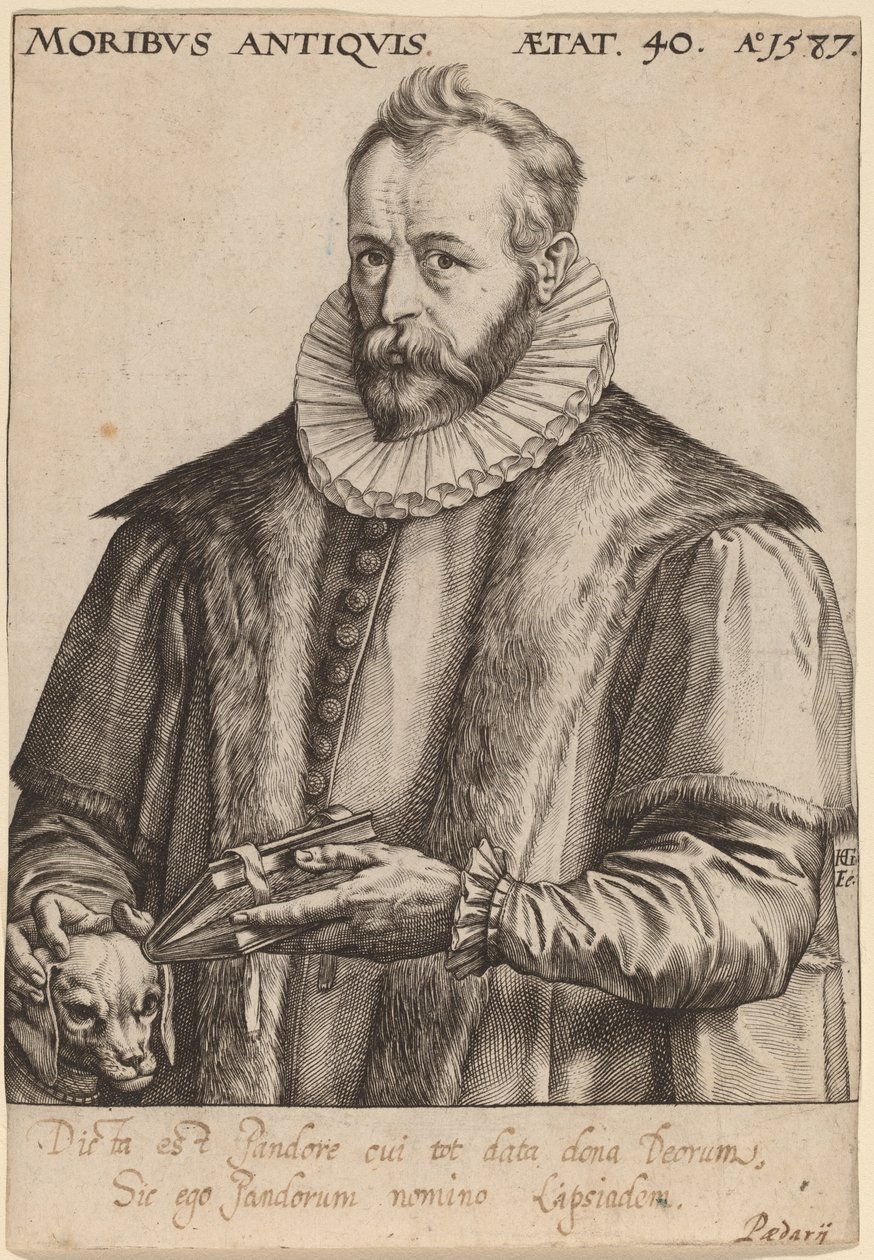 Justus Lipsius von Hendrik Goltzius