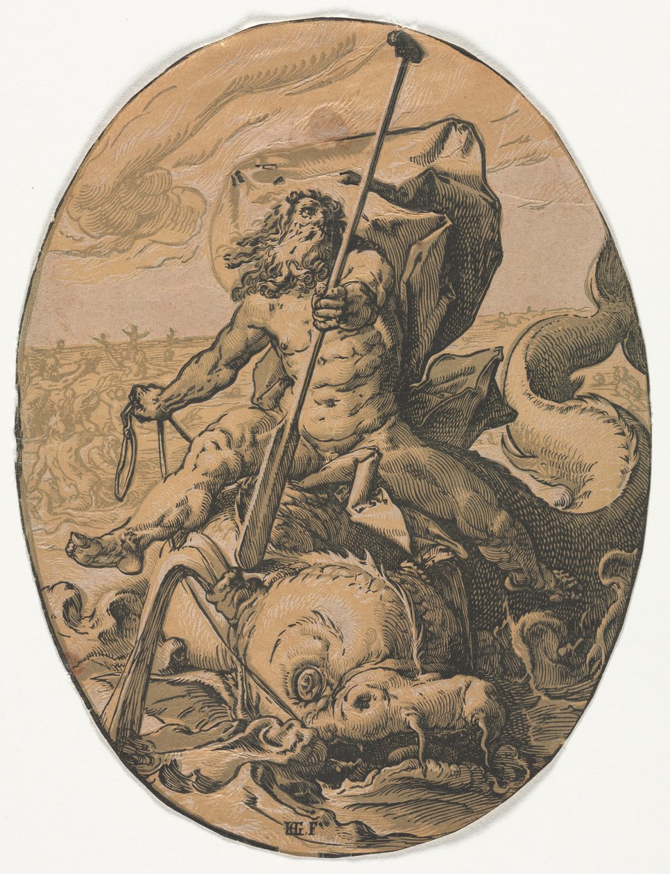 Neptun von Hendrik Goltzius