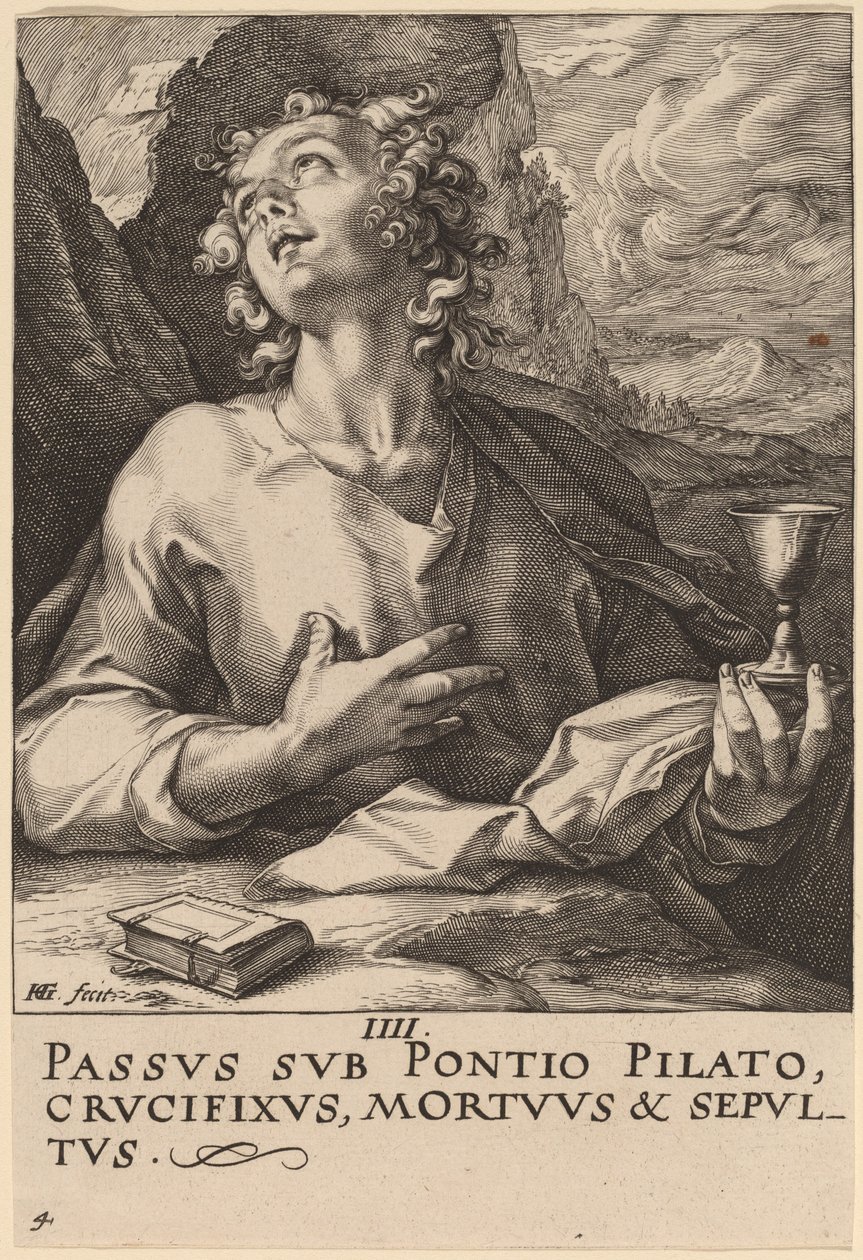 Heiliger Johannes von Hendrik Goltzius