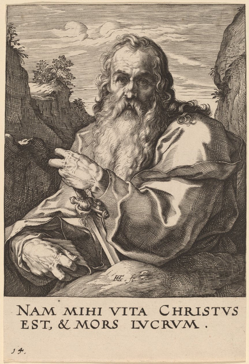 Heiliger Paulus von Hendrik Goltzius