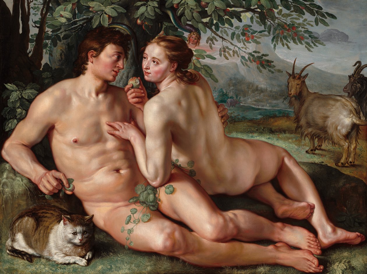 Der Sündenfall von Hendrik Goltzius