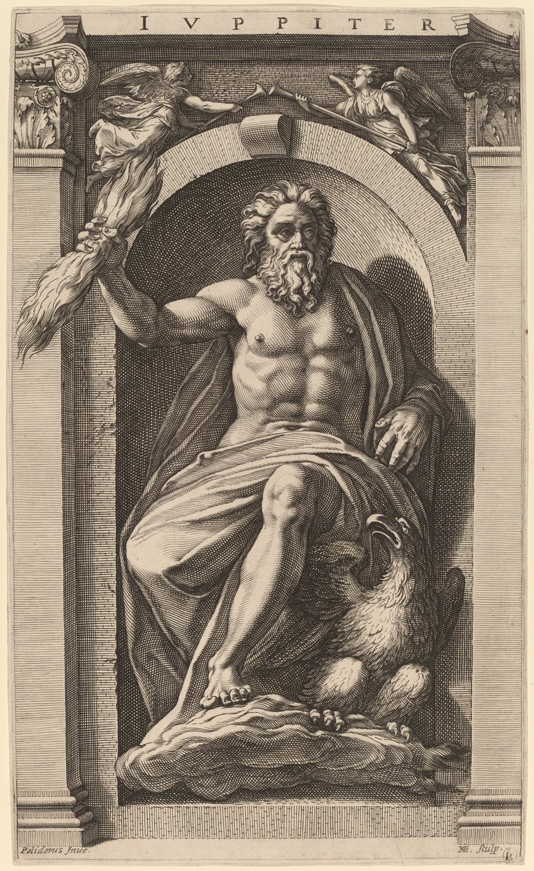 Jupiter von Hendrik Goltzius after Polidoro da Caravaggio