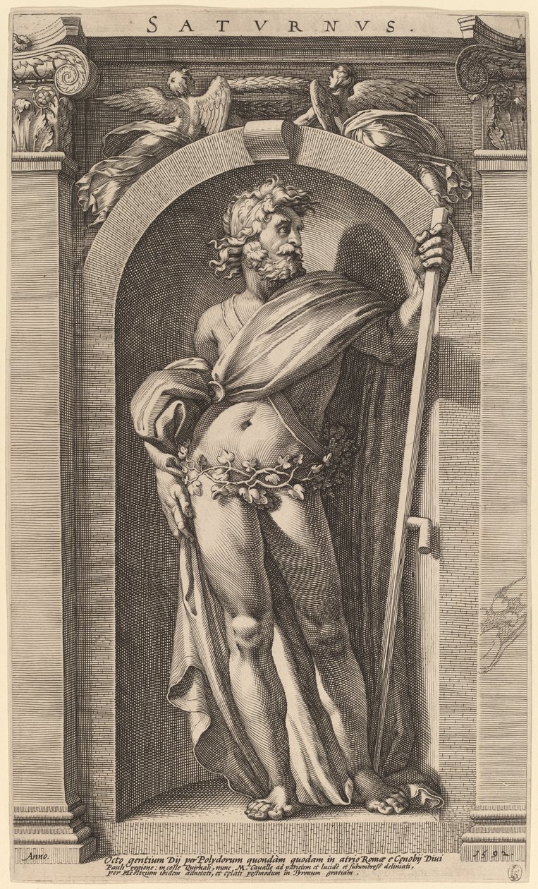 Saturn von Hendrik Goltzius after Polidoro da Caravaggio