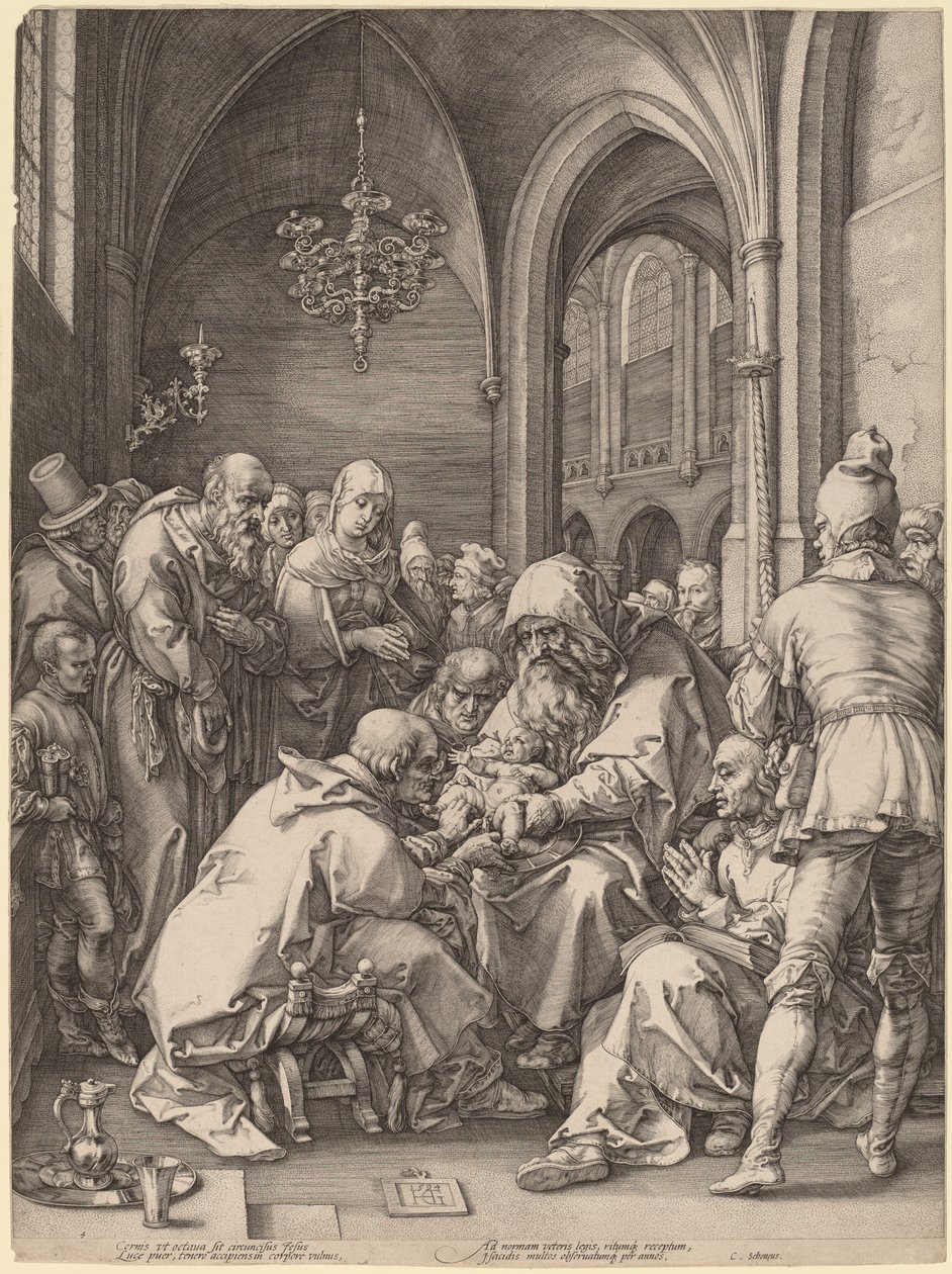 Die Beschneidung von Hendrik Goltzius in the style of Albrecht Dürer